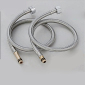 水龙头软管304不锈钢编织进水管软连接冷热水管水龙头尖头软管