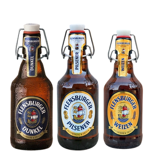 德国原装进口弗林博格福伦斯堡小麦黑比尔森高浓度啤酒临期处理