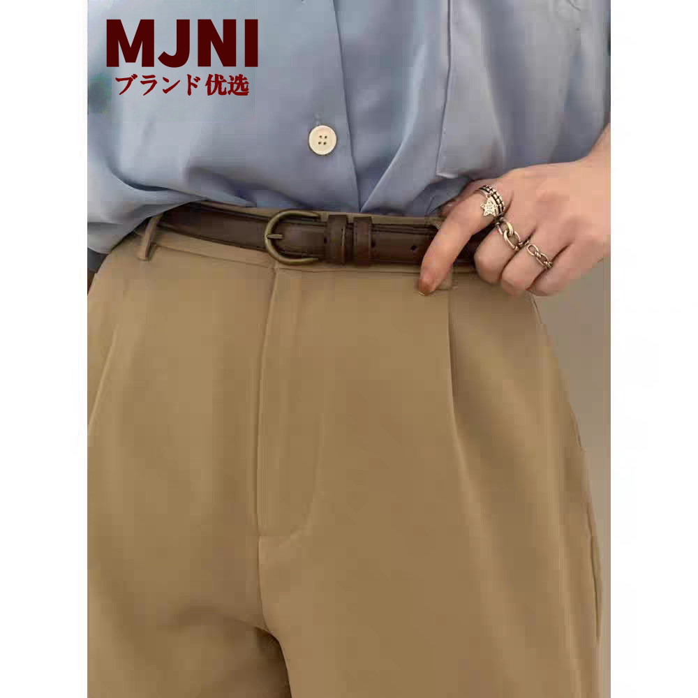 日本2025小皮带女士牛仔裤新款腰带女款夏季百搭细复古装饰窄