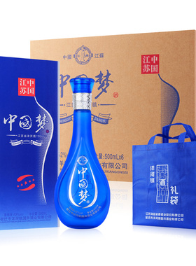 中国梦白酒6瓶整箱52度浓香型酒水500ml高度纯粮食原浆酒