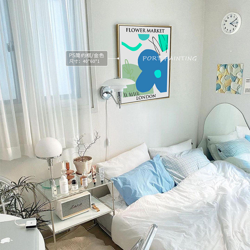 港画 伦敦海报装饰画小众挂画london油画斗柜小众北欧ins床头壁画