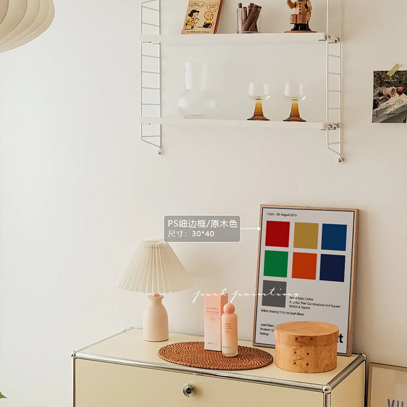 港画 北欧sollewitt 潘通色卡海报装饰画沙发背景墙挂画床头画