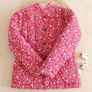 纯棉花手工棉袄女士加厚保暖冬装 棉服成人居家外出棉衣服 大人短款