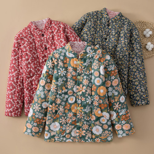 手工纯棉花加厚保暖居家短款棉服