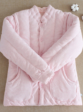 手工纯棉花女士棉袄中老年棉衣成人加厚保暖棉服居家外穿冬季外套