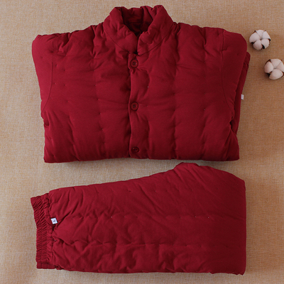 手工中老年加厚保暖内穿棉袄棉裤