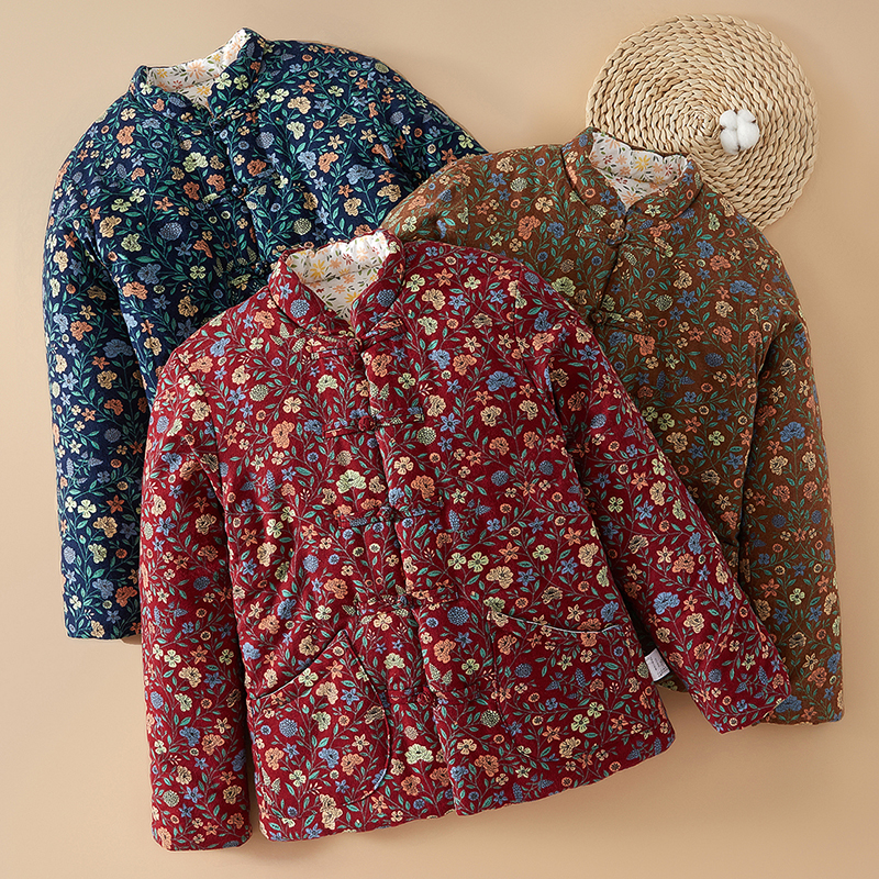 女士纯棉花棉袄成人居家外穿保暖服冬季内穿加厚休闲棉外套棉衣服