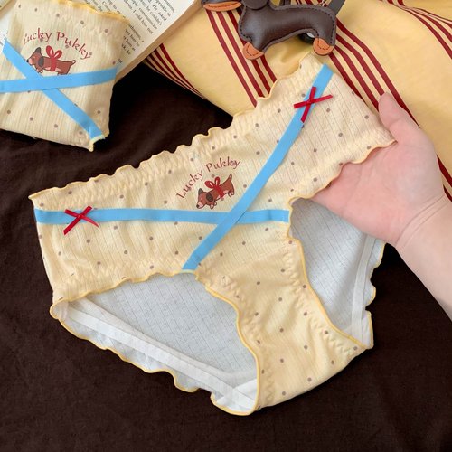 甜美印花内裤狠狠拿捏我了~