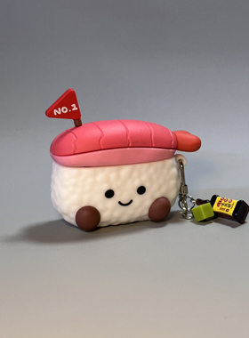 创意寿司适用oppoencofree4保护套oppoencoair4pro蓝牙耳机壳oppoencox3保护壳硅胶air2新声版r3pro防摔r2盒