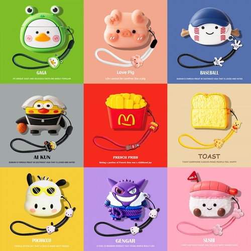 适用于oppoencoair3真无线蓝牙耳机保护套oppoencor2耳机壳硅胶OPPO Enco Air3充电仓盒可爱卡通R2不掉盖防摔