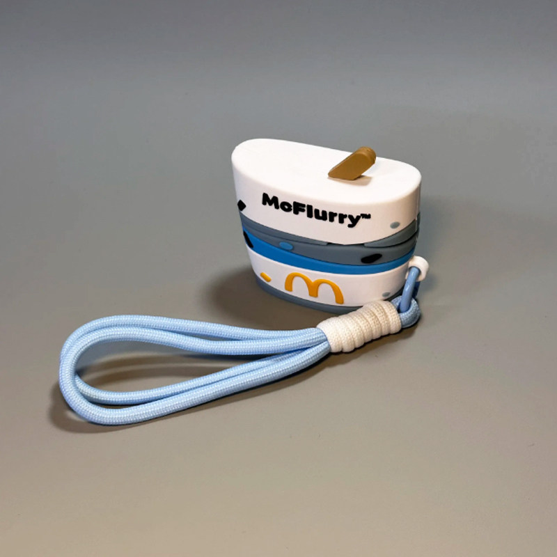 创意麦旋风适用苹果蓝牙耳机套airpods4保护套airpodspro2耳机壳airpodspro3保护壳华强北7代pro7盒3二代无线