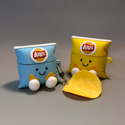 卡通薯片适用vivotws5保护套iqootws5蓝牙耳机壳vivotws5hifi版保护壳防摔iqootws2耳机套创意硅胶软壳盒