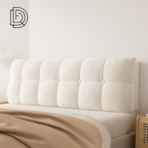 奶油风床头软包靠垫榻榻米靠背