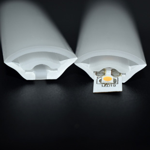 led柔性硅胶灯带条软套管12v24低压三角发光90度嵌入式 线形灯槽