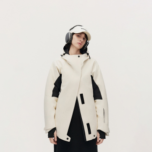 滑雪服腰带2024秋冬新品 ochirly欧时力 夹克羽绒服外套女中长款