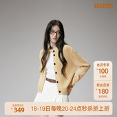 OCHIRLY欧时力100%牦牛绒针织外套女开衫 气质高级2025春新款