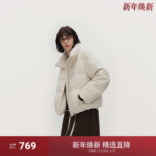 新品 ochirly欧时力 宽松羽绒服外套女上衣面包服软糯保暖2024秋季