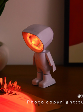 “偷一抹晚霞送给你”夕阳投影灯