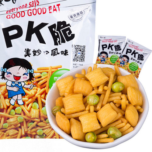 来一口PK脆独立小包装干吃面零食