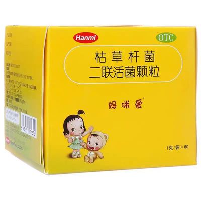 妈咪爱 妈咪爱 枯草杆菌二联活菌颗粒 1g*60袋/盒调理肠胃