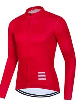 Ropa de ciclismo para hombre, camisetas blancas de manga lar