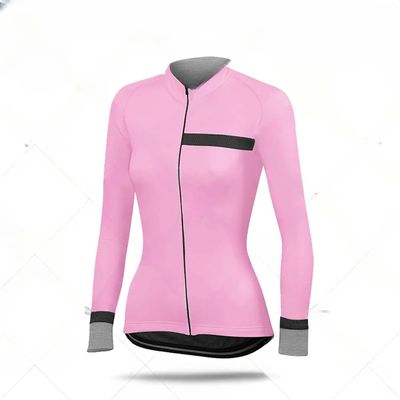 Maillot de Ciclismo térmico de manga larga para mujer, ropa