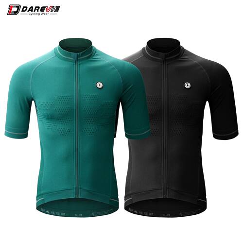 DAREVIE Cycling Jersey Compression Seamless Cycling Shirt Br