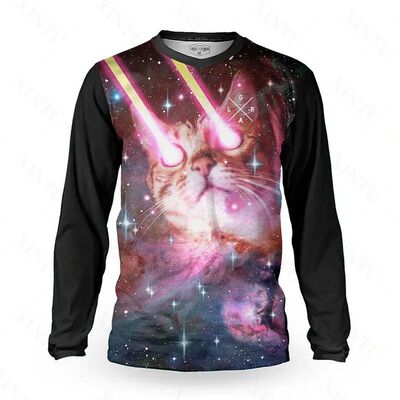 Camiseta holgada de manga larga para hombre, Jersey técnico