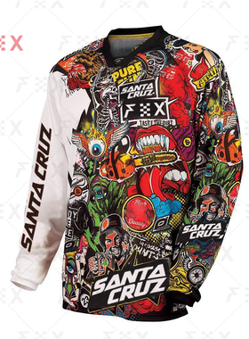 santa cruz Moto Bicycle Jersey Mtb new 2021 Long Sleeve Cycl