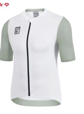 Santic-camisetas de ciclismo para hombre, traje transpirable