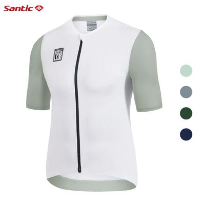Santic-camisetas de ciclismo para hombre, traje transpirable