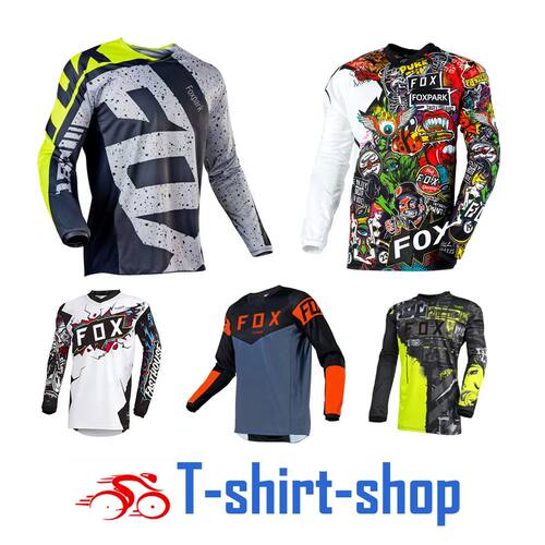 Foxpark-ropa deportiva para bicicleta de monta?a, camisetas