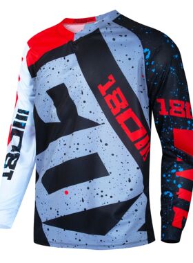 Camiseta de manga larga para ciclismo de descenso, Jersey Po