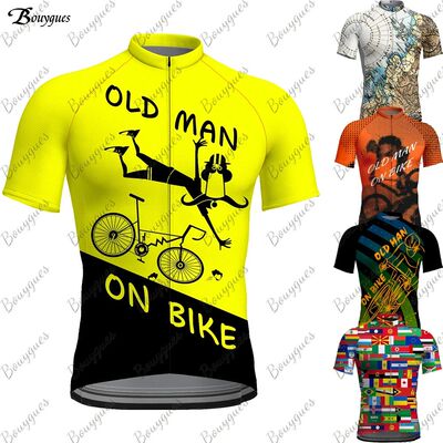 Camiseta de ciclismo para hombre, Maillot de verano para bic