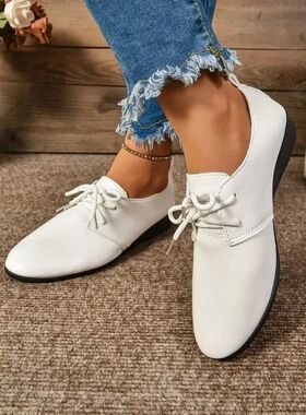 2024 Genuine Leather Summer Loafers Women Casual Shoes  Soft