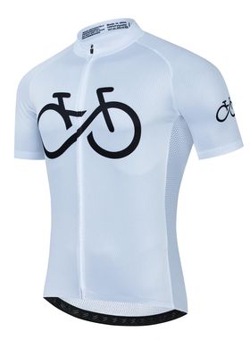 Camiseta de manga corta de ciclismo para hombre, ropa transp