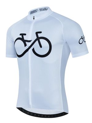 Camiseta de manga corta de ciclismo para hombre, ropa transp