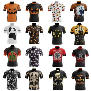 Camiseta de ciclismo con calavera para hombre, camisa de man