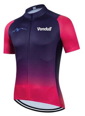 Vendull-Camiseta de Ciclismo para Hombre, Maillot de manga c