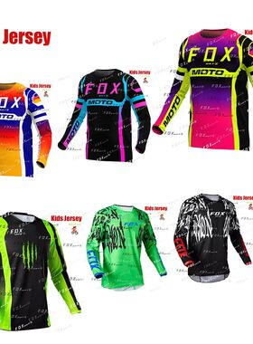 MTB Kids Enduro Jersey BAT FOX Downhill Jersey Mountain Bike