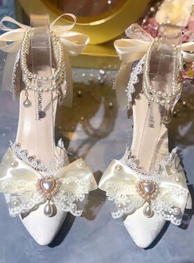 White Bridal Shoe Wedding Shoes for Women Luxury Designer Ma