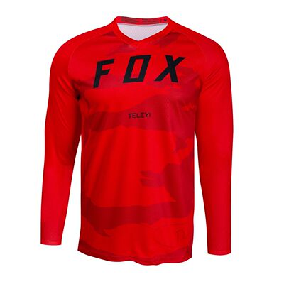 fox teleyi Downhill Jerseys Summer Mountain Bike Polera MTB
