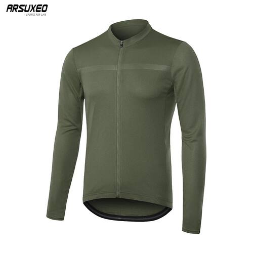 ARSUXEO-maillot de Ciclismo de primavera para hombre, ropa d