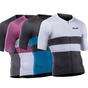 Raudax camiseta de ciclismo para hombre, camisa de manga cor