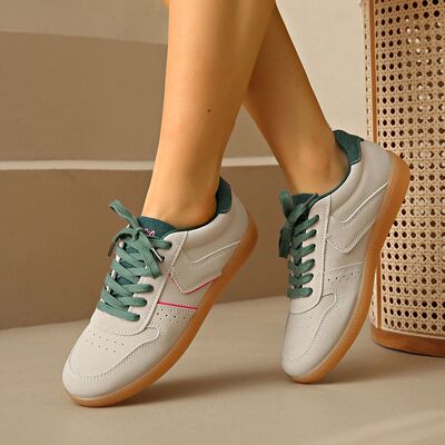 Women's Casual Sneakers Spring/autumn Fashion Round Head Lac