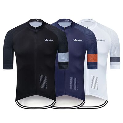 Men Cycling Jersey Raudax Classic Black Cycling Racing Tops