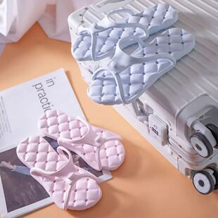 Portable Quick-dry Slippers Women Anti-slip Open-toed Flat S
