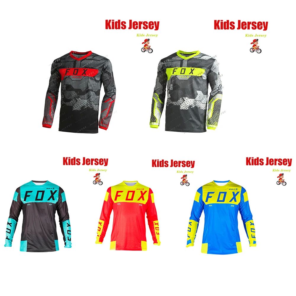 Camiseta de carreras todoterreno para ni?os, Jersey de bicic