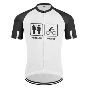 Ropa de ciclismo para hombre, camisa divertida de manga cort