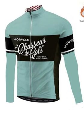 Maillot de Ciclismo de manga larga para hombre, Jersey térm
